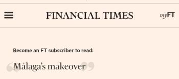 Financial Times & Malaga